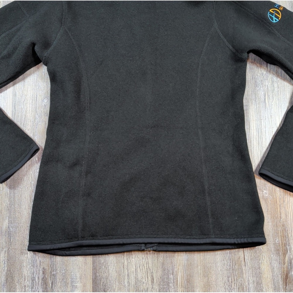 Patagonia Better Sweater Jacket Full Zip Women's Size Medium Black Company Logo - Picture 9 of 12